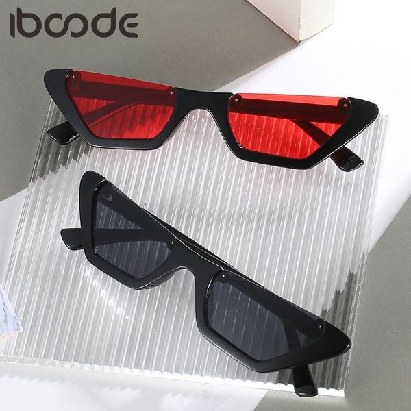 

iboode half frame sunglasses fashion cat eye sun glasses female goggle oculos gafas de sol eyewear spectacle uv400 shades, White;black