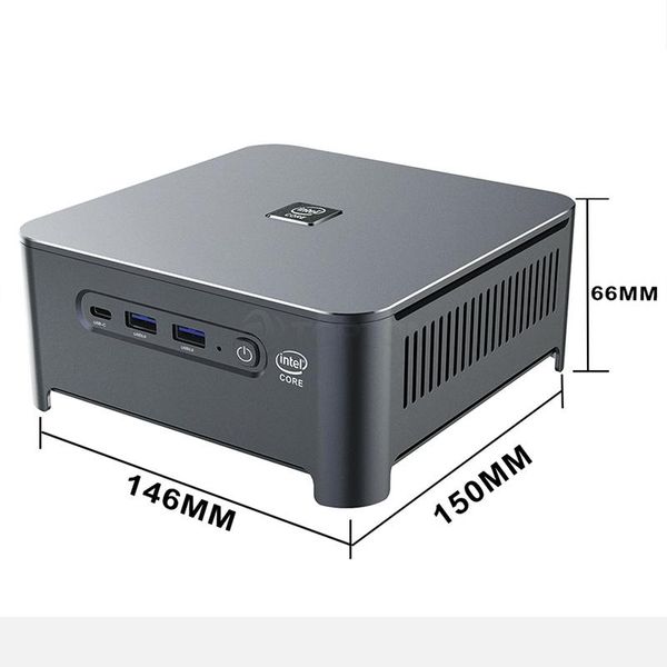 

mini pc windows 10 intel i9 10880h 8 core 16 threads 2*ddr4 2*m.2 nvme 2*lan barebone system dp 4k deskcomputer pcs