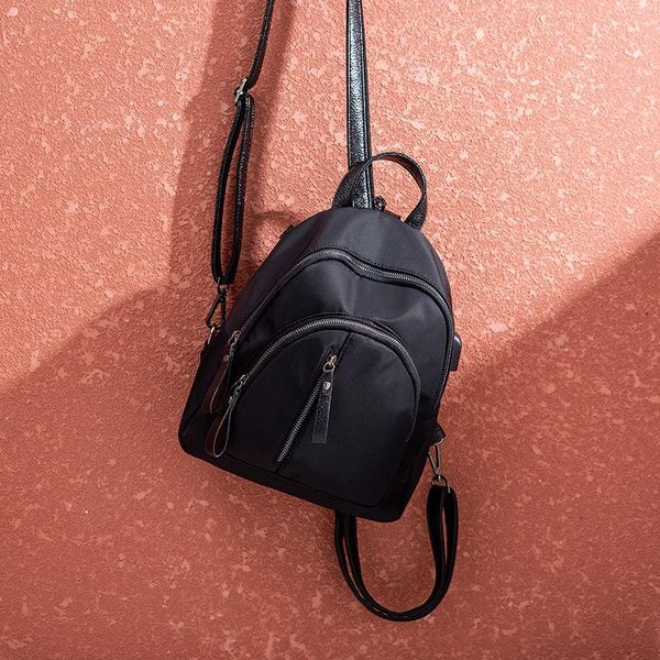 

outdoor bags backpack women's 2021 style fashion korean-style school bag back destroyed dual purpose