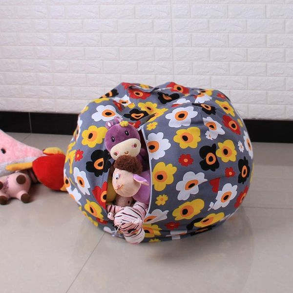 

1pcs slide away toy clean-up storage bag play mat toys organizer foldable containers portable baskets chair #t2g clothing & wardrobe