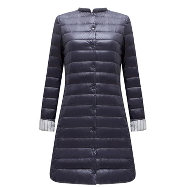 Ultra Işık Ördek Aşağı Uzun Ceket Kadınlar Bahar Yastıklı Sıcak Ceket Kadın Ceketler Palto Kış Taşınabilir Parkas 210430