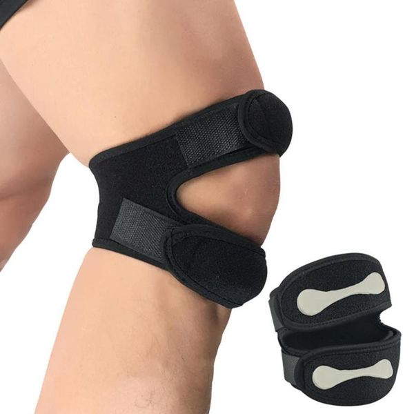 

1pc knee brace stabilizer adjustable pressurized wrap sleeve pad elastic pain relief patella running elbow & pads, Black;gray