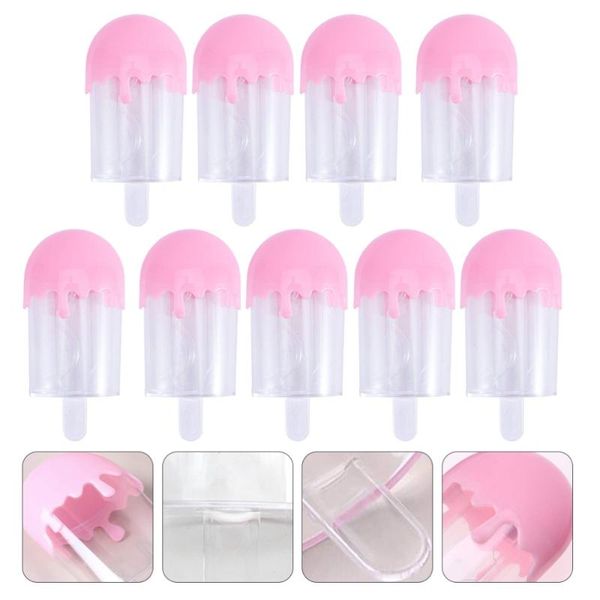

9pcs popsicle modeling false eyelashes boxes creative eyelash storage cases