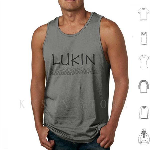 

lukin tank vest 100% cotton grunge rock punk 30 1990s 90s, White;black