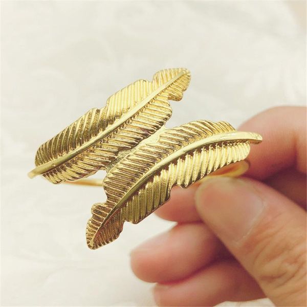 

napkin rings 6 / pcs el metal feather grade cloth ring buckle of freight