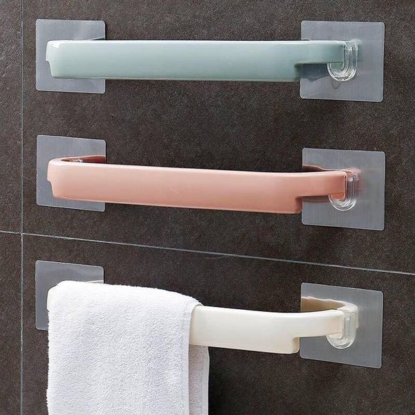 

towel racks self-adhesive holder wall mounted wipes bracket slipper shelf multifunction hanging hook kitchen bathroom organizer