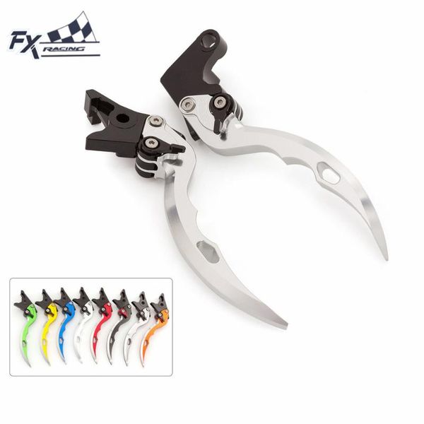 

knife blade motorcycle brake clutch levers aluminum adjustable pair for aprilia shiver 900 2021 - brakes