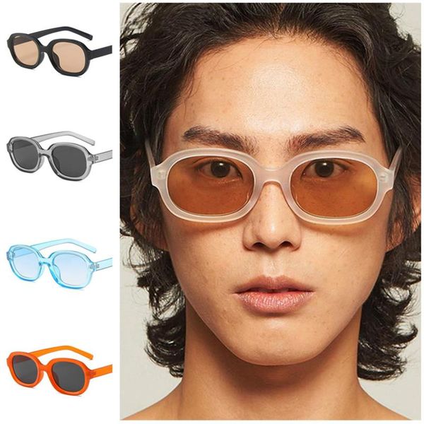 

sunglasses women & men retro concave design sun glasses goggles anti-uv spectacles oval frame eyeglasses a++, White;black