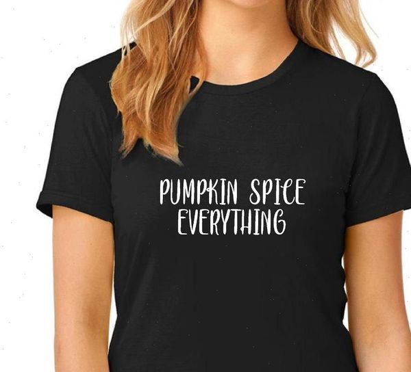 

pumpkin women t shirt spice everything tshirt cotton casual funny lady yong tee 5 colors drop ship s 613, White