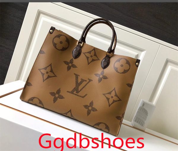 

luxury designer m45718 classic bags flower onthego m44925 purse large shopping bag totes package shoulder handbag bags 01