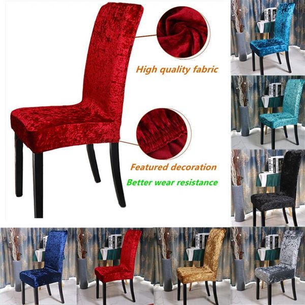 

chair covers spandex solid color table seat protector slipcovers for el banquet wedding universal size chaise housse