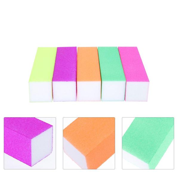 

nail gel 10pcs mini blocks polishing strips iridescent file, Red;pink