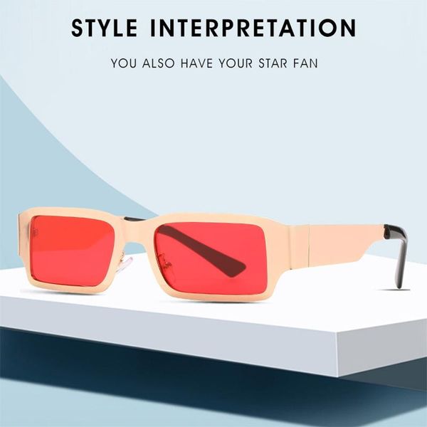 

classic fashion small square frame for women men retro trend summer travel driving fishing metal sun glasses eyeglasses sunglasses, White;black