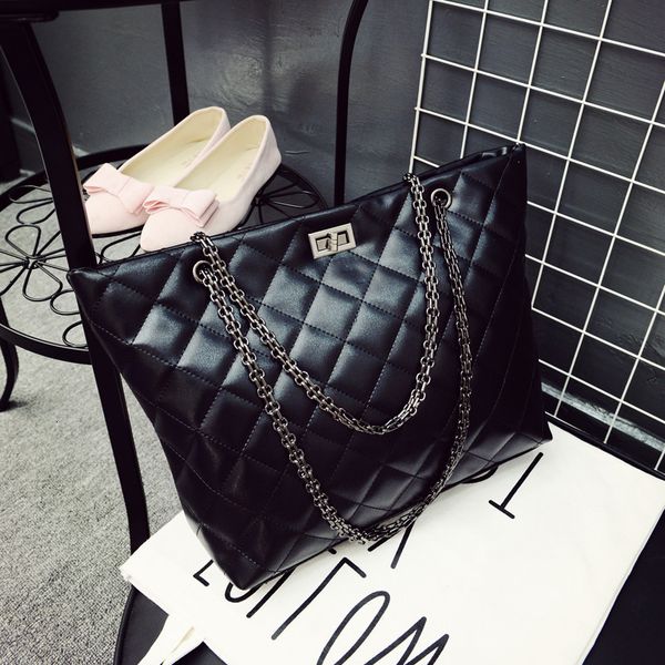 

autumn new korean bag fashion lingge chain leisure women's one shoulder hand