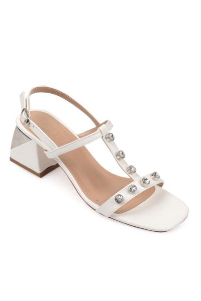 

sandals women white cubic zirconia 615, Black