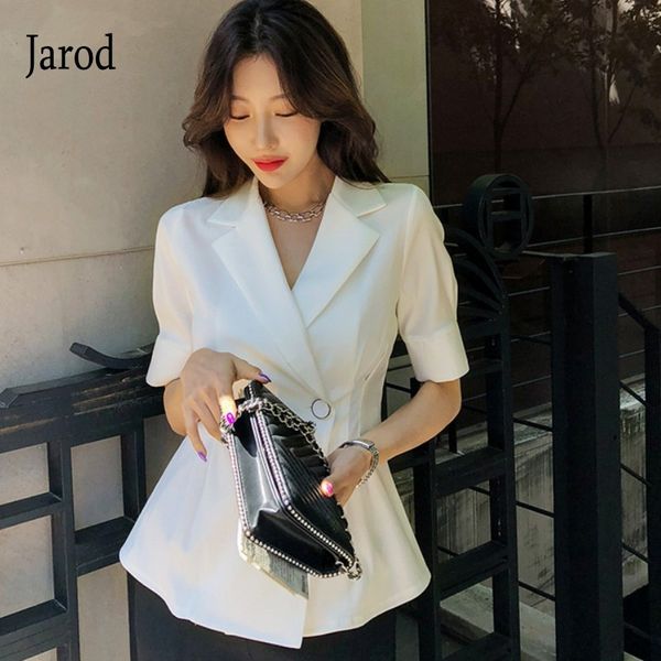 

korean fashion women solid blazer casual suit single button slim jacket female coat 210518, Black;brown