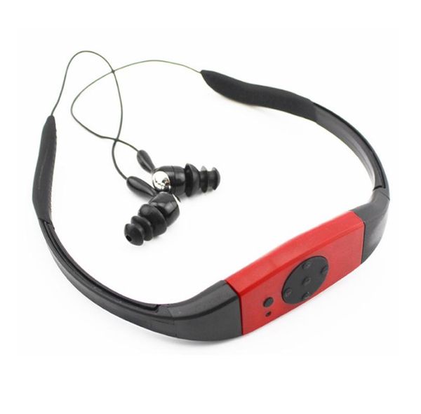 

& mp4 players 4g/8gb ipx8 waterproof mp3 player radio fm head wearing for diving swim surfing underwater sports music