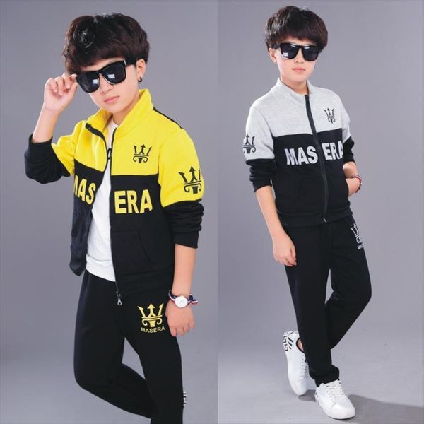 

clothing sets boys kids clothes children suits costume for sport suit sports, White