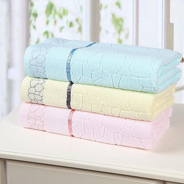 

towel 70*140cm 100% cotton absorbent solid color soft comfortable bathroom bath for men adults women hand beach