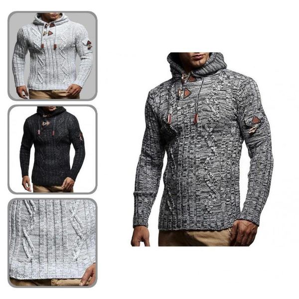 

men's sweaters winter sweater durable machine wash men knitwear keep warm comfortable wear, White;black