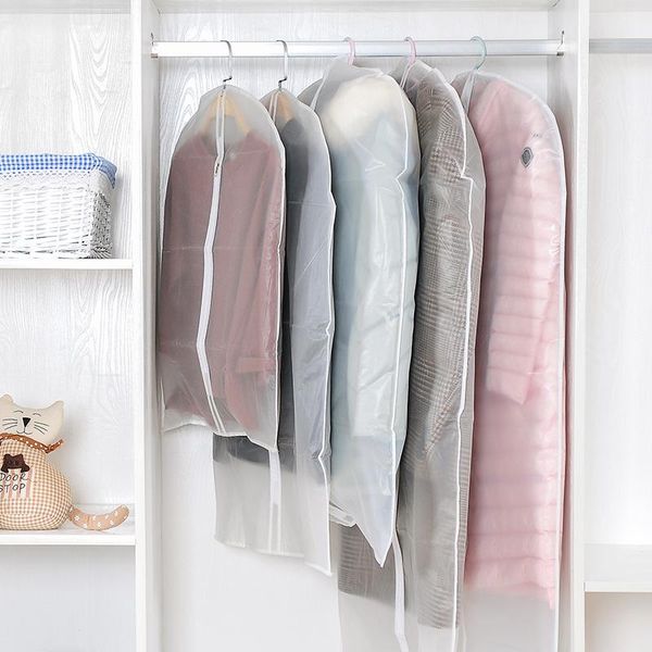 

storage bags wash transparent peva dust-proofing yarn coat suits dustproof bag dust clothes suit cover