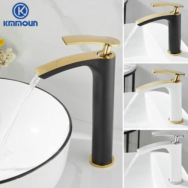 

bathroom sink faucets basin faucet brass mixer cold tap white/chrome/black/gold waterfall