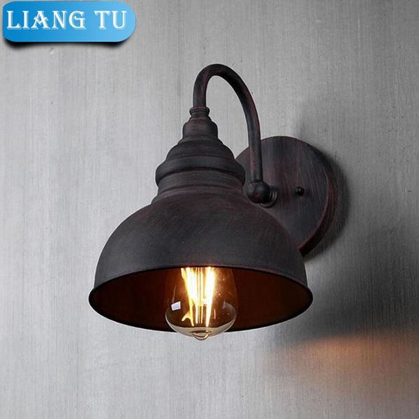 

outdoor wall lamps europe indoor lamp garden lights lampshade e27 edsion light aluminum baking vintage