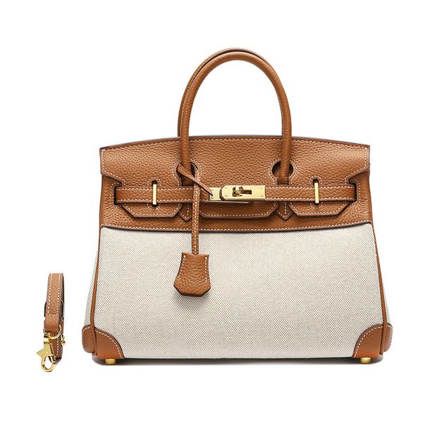 

purse sale made) women's leather with canvas women's handbag