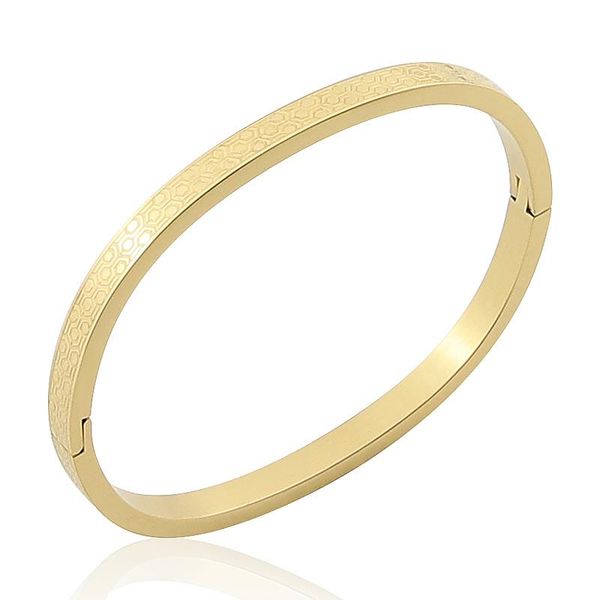 

bangle fashion children's series stainless steel love geometry bracelet boys and girls jewelry wholesale, Black