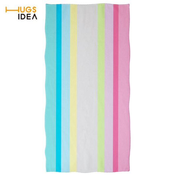 

towel hugsidea rainbow flag pattern yoga swimming blanket microfiber towels warmer soft cotton border large thick beach