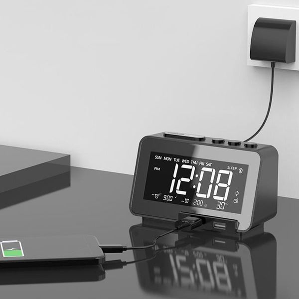 

other clocks & accessories alarm clock speaker wireless small usb charging bedside radio with sleep timer snooze fuction desktop