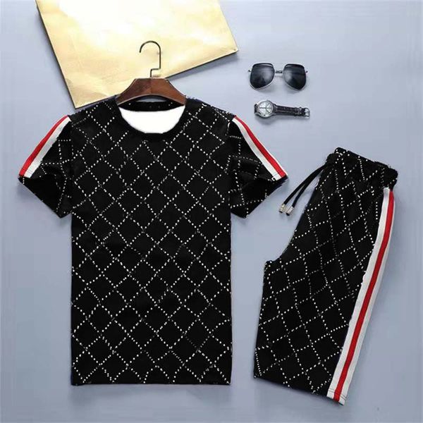 

Mens T Shirts Shorts Tracksuits Short Sleeves Pants Summer Breathable Tees Tops Shirt Four Colors Options Tshirts Suits, Pink
