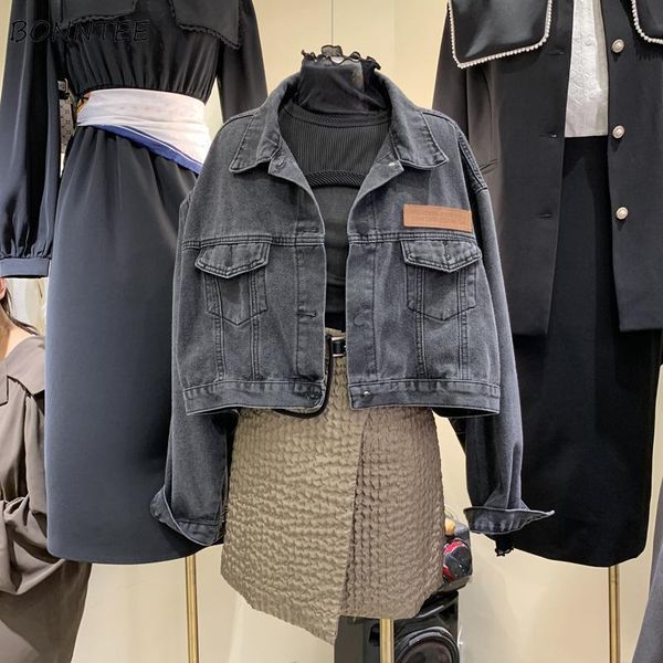 

women's jackets women spring basic all-match simple leisure streetwear comfortable korean style fashion elegant holiday high quality, Black;brown