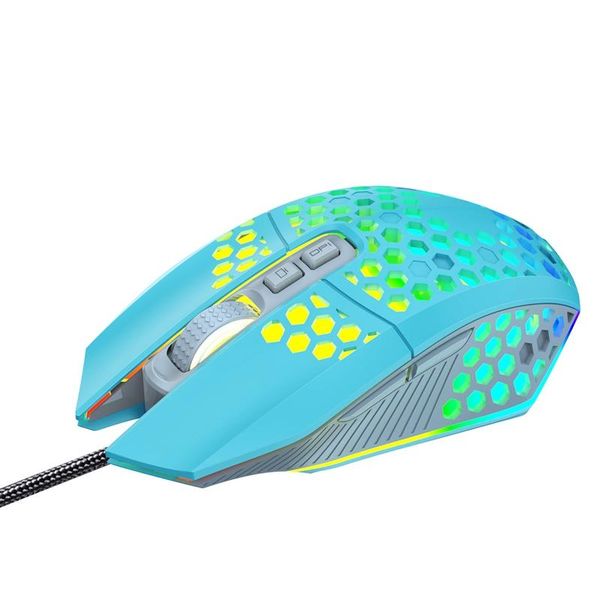 

mice bajeal usb wired gaming mouse rgb lighting ergonomic 8000 dpi cooling case poelectric for pc lapmac windows