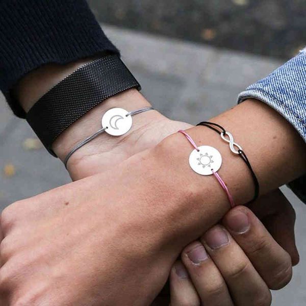 Nome pulseira feitos sob encomenda mulher personalizada gravação retângulo letra de aço inoxidável vermelho corda