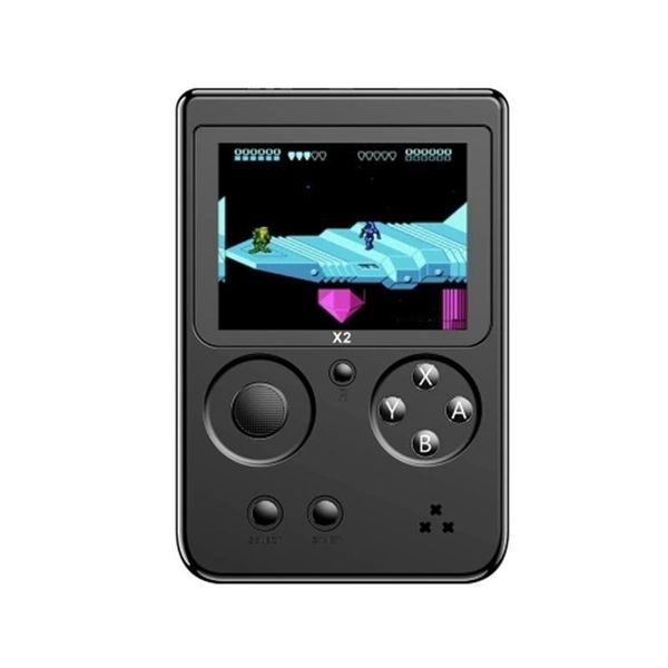 

561-x2 2.8 inch lcd nostalgic handheld game console built-in 2500 for nes fc gba games(black) portable players