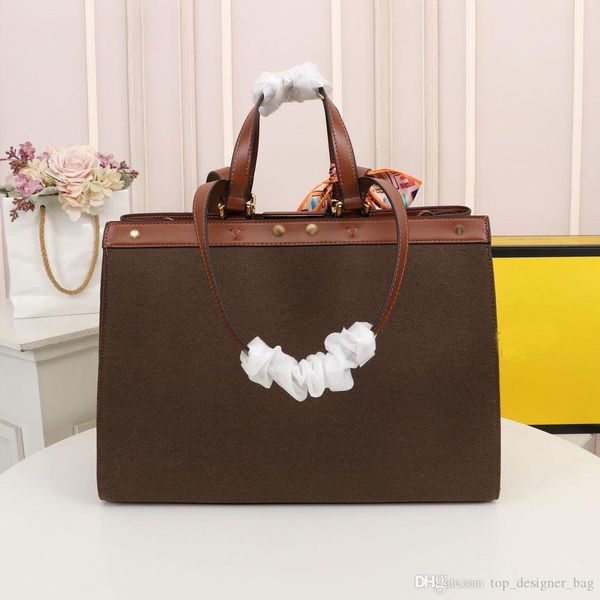 

bags designer handbags canvas material large capacity shopping bag fashion original classic style sack beautifulbagstore