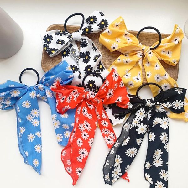 

hair clips & barrettes small daisy personality tied rubber band bowknot headdress bandage headband female accessories, Golden;silver