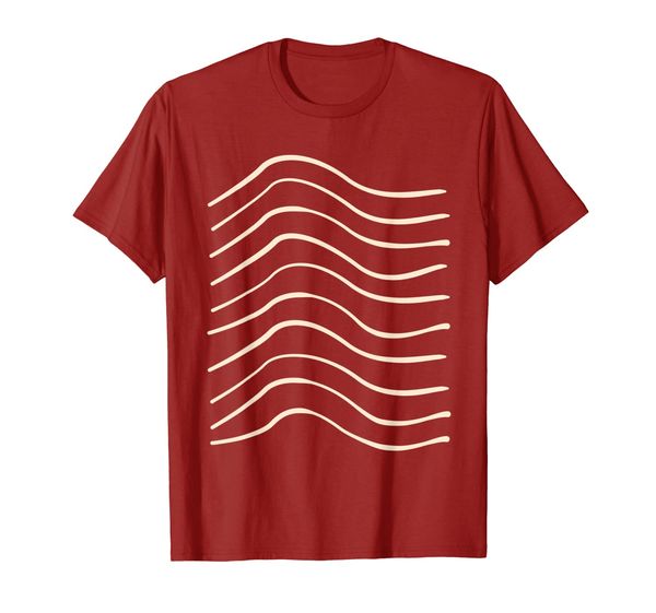 

tuna nigri sushi costume for couples - tuna meat stripes t-shirt, White;black