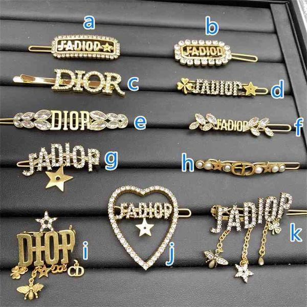 

special offer 75% off outlet online family fashion letter hairpin, Golden;silver