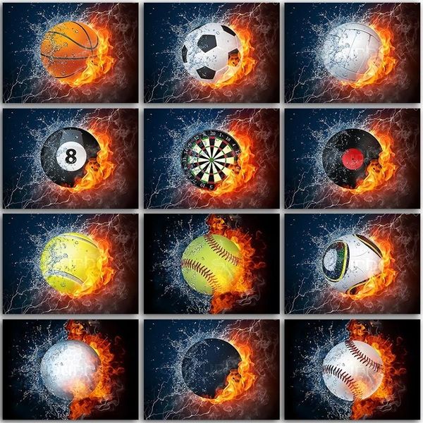 

diamond painting ab colorful flame basketball football billiard music full square&round embroidery mosaic cross stitch paint art