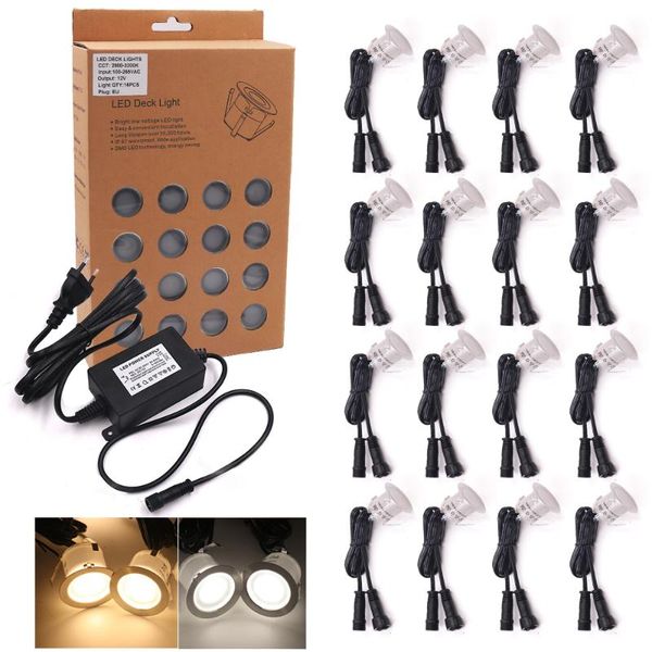 

lawn lamps dc 12v led deck light garden stair pathway landscape lighting waterproof ip67 underground lamp warm white blue spotlight