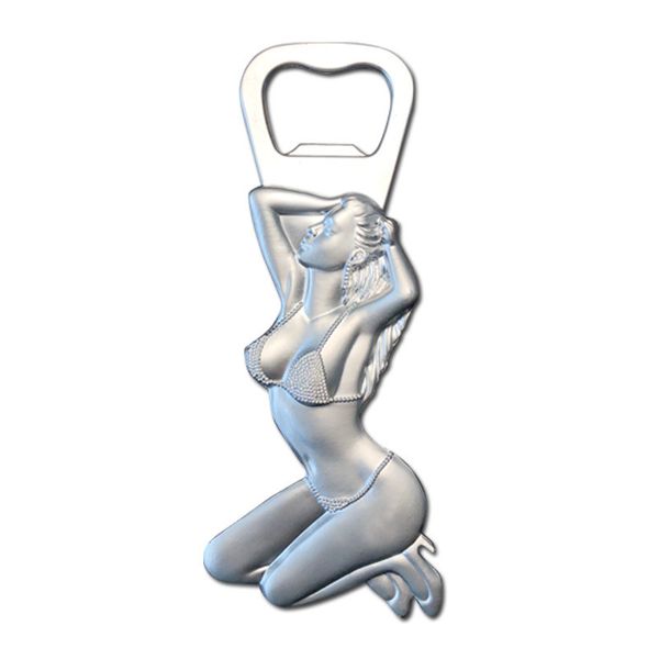 Bellezza sexy Apribottiglie da birra Bastone da frigorifero Apriscatole in metallo portatili Dispositivo di rimozione del tappo in vetro Cavatappi Accessori per utensili da bar da cucina