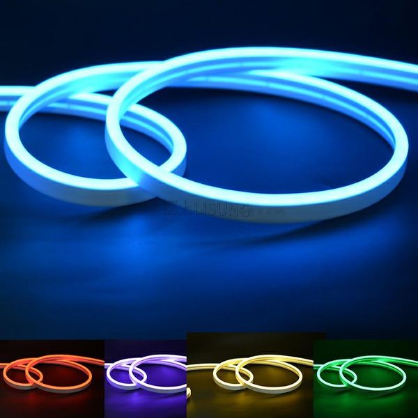 

strips 12v rgb neon led strip outdoors tuya lights flexible dimmable ip67 waterproof words decoration sign letter bar