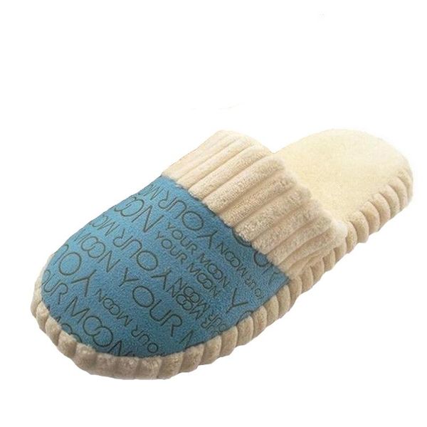 

slipper autumn winter warm men women cotton-padded lovers at home slippers indoor floor shoes, Black