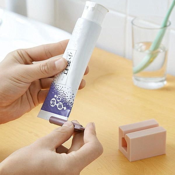 

toothbrush holders 1pcs home plastic toothpaste squeezer tube easy dispenser rolling holder bathroom supply tooth cleaning accessories
