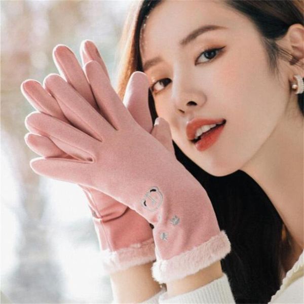 

cycling gloves winter keep warm full finger touchscreen thermal for outdoor sports camping hiking bicycle ski motorcycle, Black