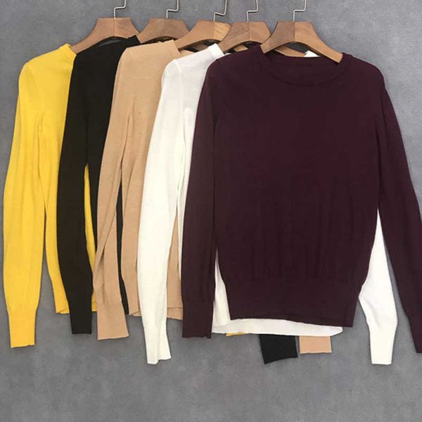 

women's sweaters sweaters women o-neck sweater simple long sleeve early autumn solid color knitwear pull 1brp, White;black