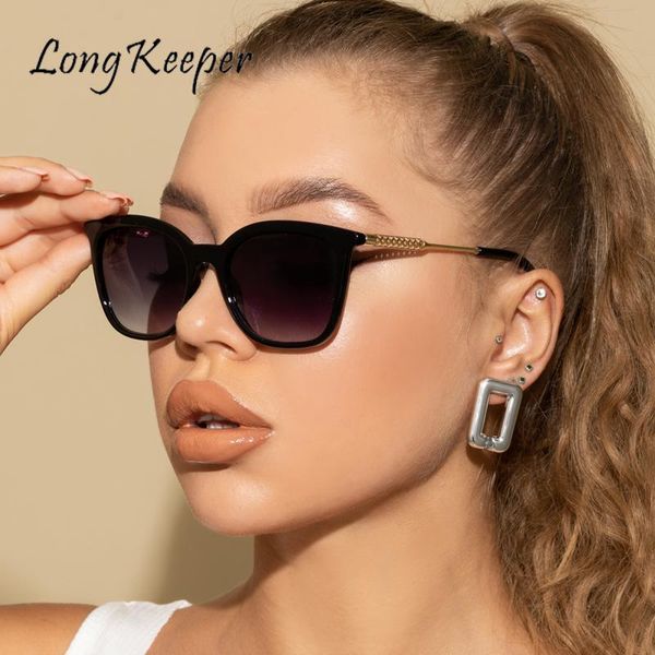 

sunglasses vintage cat eye women brand designer female retro trendy cateye black gradient eyeglasses, White;black