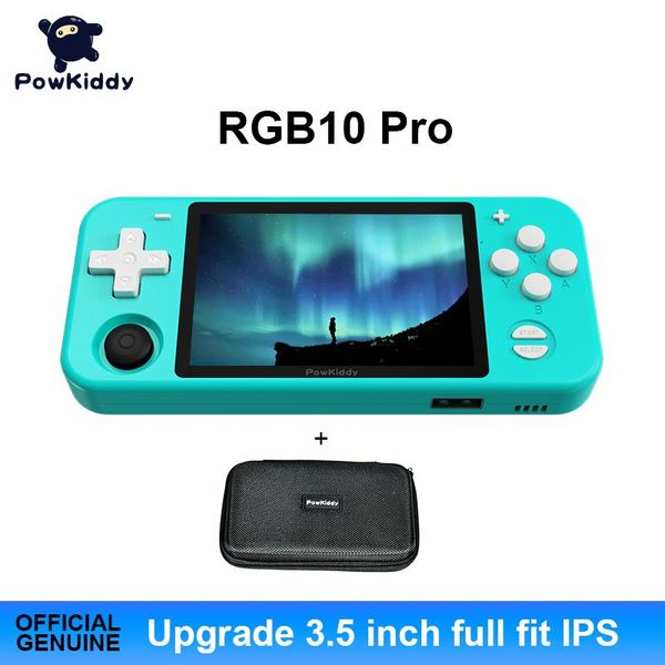 

rgb10pro open source system handheld game console rk3326 chip 3.5 "full fit ips screen 3500mah 3d rocker retro portable players